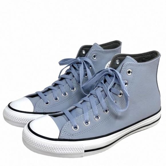 Converse Chuck Taylor High Leather Heirloom Silver A05594C Shoes Casual Women's - Picture 2 of 9